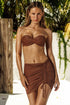 Luli Fama Toasted Glow Underwire Push Up Bandeau Top